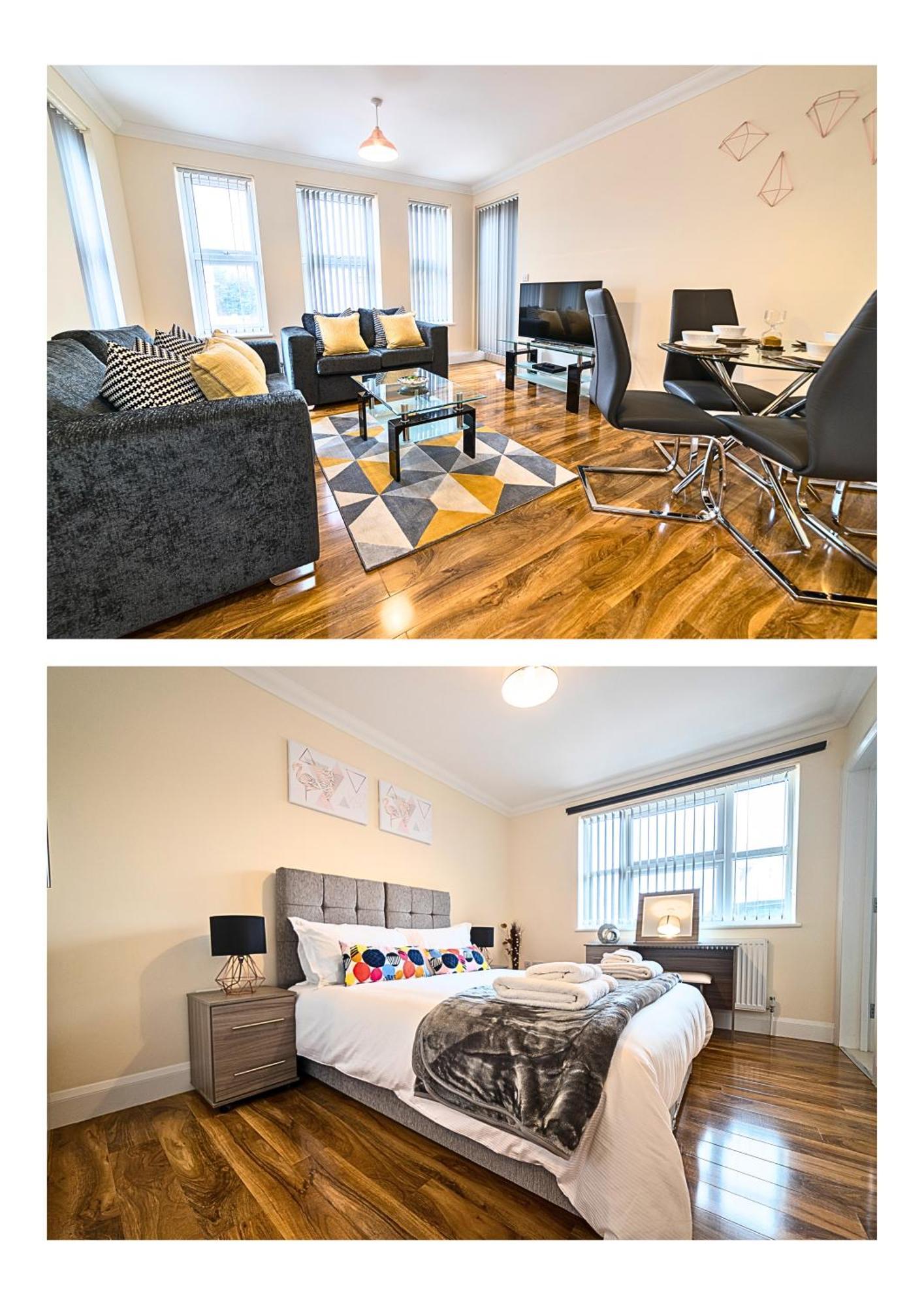 Heathrow Rare Find 2 Bedroom Plus 2 Bathroom Flat - Sleeps 6- Free Parking- Close To Heathrow Terminals-Quiet Development Stanwell Kültér fotó